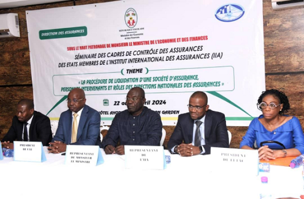 Togo: L’Institut International des Assurances réfléchit sur les procédures de la liquidation d&#039;une société d’assurance