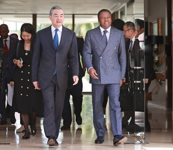 Coopération Togo Chine: Le ministre chinois des affaires étrangères Wang Yi reçu par Faure Gnassingbé