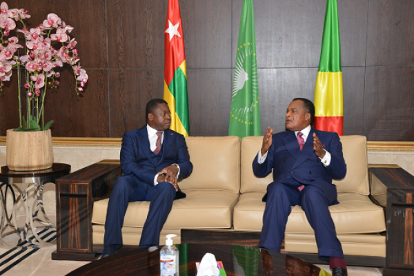 Coopération: Faure Gnassingbé est arrivé à Brazzaville pour une visite d&#039;amitié et de travail