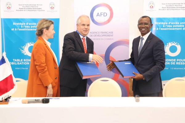 Eau et assainissement : L’AFD signe une convention de financement de 6,5 milliards de FCFA avec le Togo