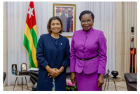 Togo: Héléna Nosolini Embalo, la nouvelle présidente de la Chambre consulaire régionale de l’Uemoa reçue à la primature