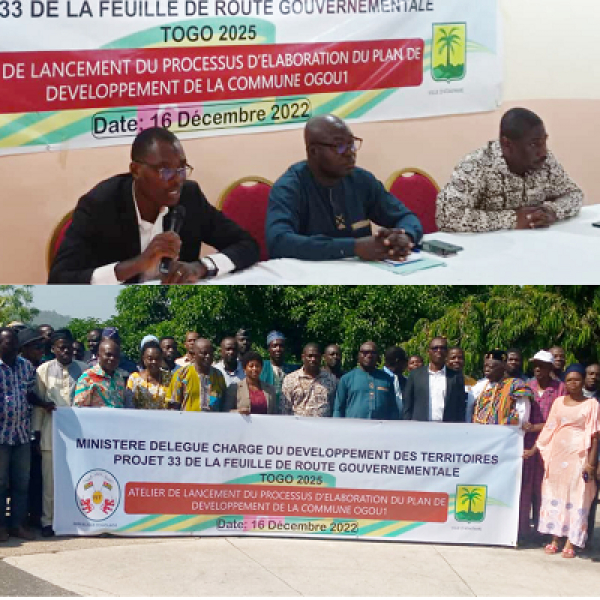 Gouvernance locale/ Ogou 1 : lancement officiel du processus d&#039;élaboration du Plan de Développement Communal (PDC).