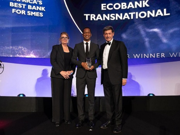 Ecobank, une nouvelle fois, remporte le prestigieux prix Euromoney de la Meilleure Banque d’Afrique pour les PME