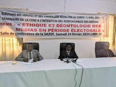 Elections législatives et régionales : La CENI invite les professionnels des médias à être les vecteurs de la paix le long du processus électoral