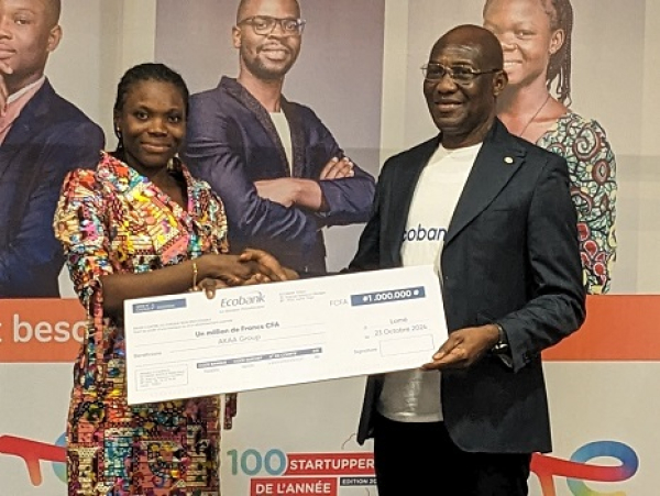 4ème édition du challenge Startupper TotalEnergie : Ecobank Togo offre 1 million FCFA à Sonia Abalo primée dans la catégorie Innov&#039;up