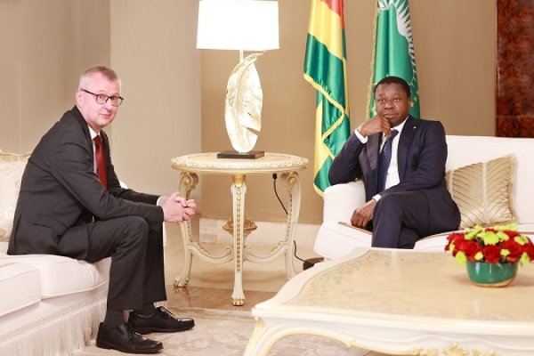 Diplomatie: Echange entre Faure Gnassingbé et l’ambassadeur d’Allemagne en fin de mission