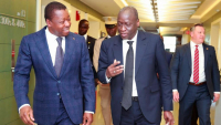 Faure Gnassingbé et Ousmane Diagana, le vice-président de la Banque mondiale pour l’Afrique de l’Ouest et Centrale.