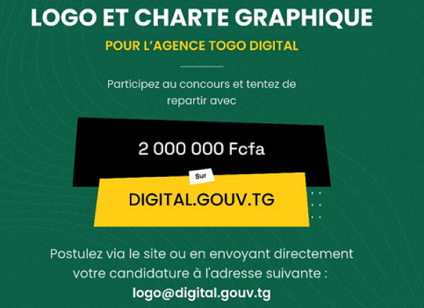 Concours de logo de l&#039;Agence Togo Digital au prix de 2 millions FCFA 