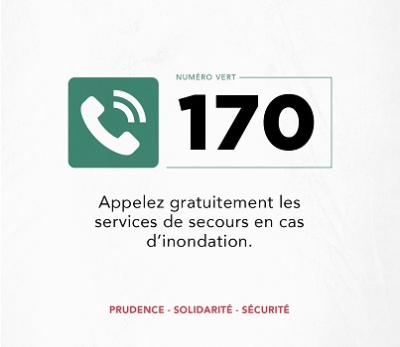 Gestion de l’inondation au Togo : Le gouvernement active le numéro vert 170