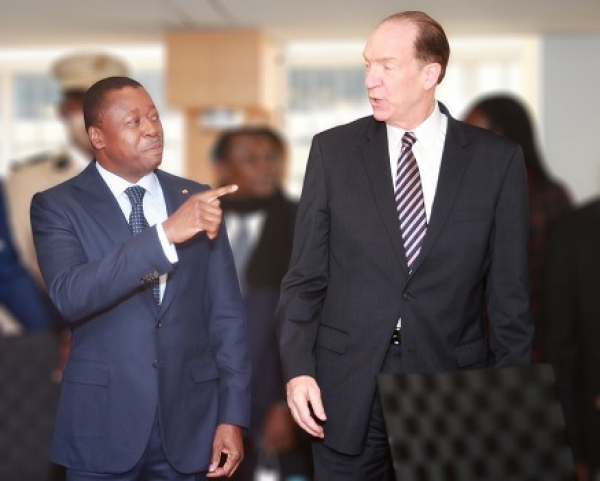 Le Président du Groupe de la Banque mondiale, David Malpass en visite au Togo