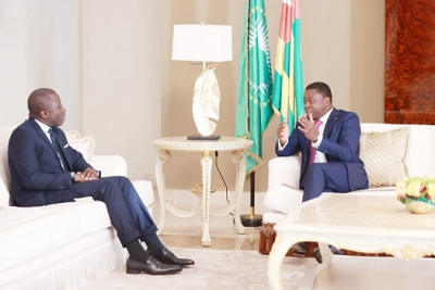 Togo: Le Secrétaire exécutif du Conseil de l’Entente Wautabouna Ouattara reçu par Faure Gnassingbé