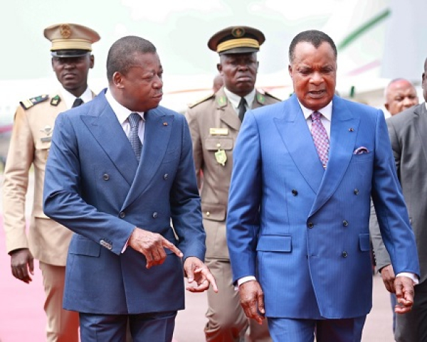Diplomatie : Consultations entre Faure Gnassingbé et Denis Sassou N’Guesso à Oyo